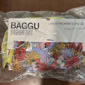 BAGGU x Peanuts Large Packing Cube Set NWT